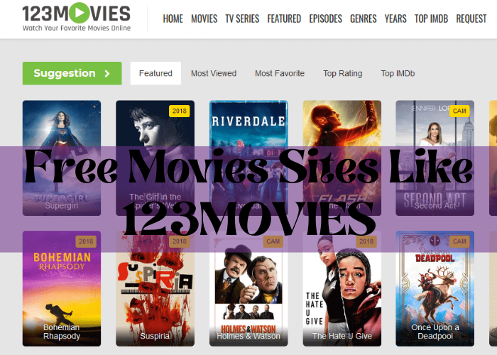 Free Movies Sites Like 123MOVIES